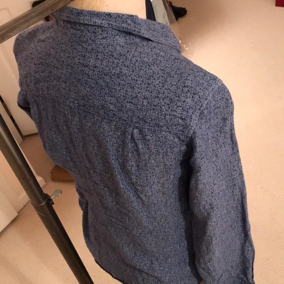 Frank & Eileen S 100% linen button down w pocket - Picture 4 of 7